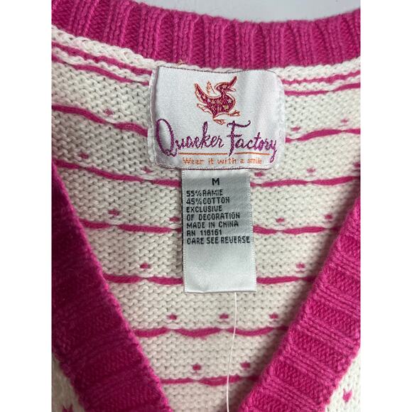 Coquette Quacker factory Christmas vest size M - Picture 6 of 7